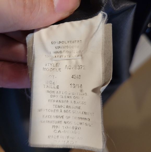 Jacob black dress coat. US Size 13/14 - Picture 6 of 6